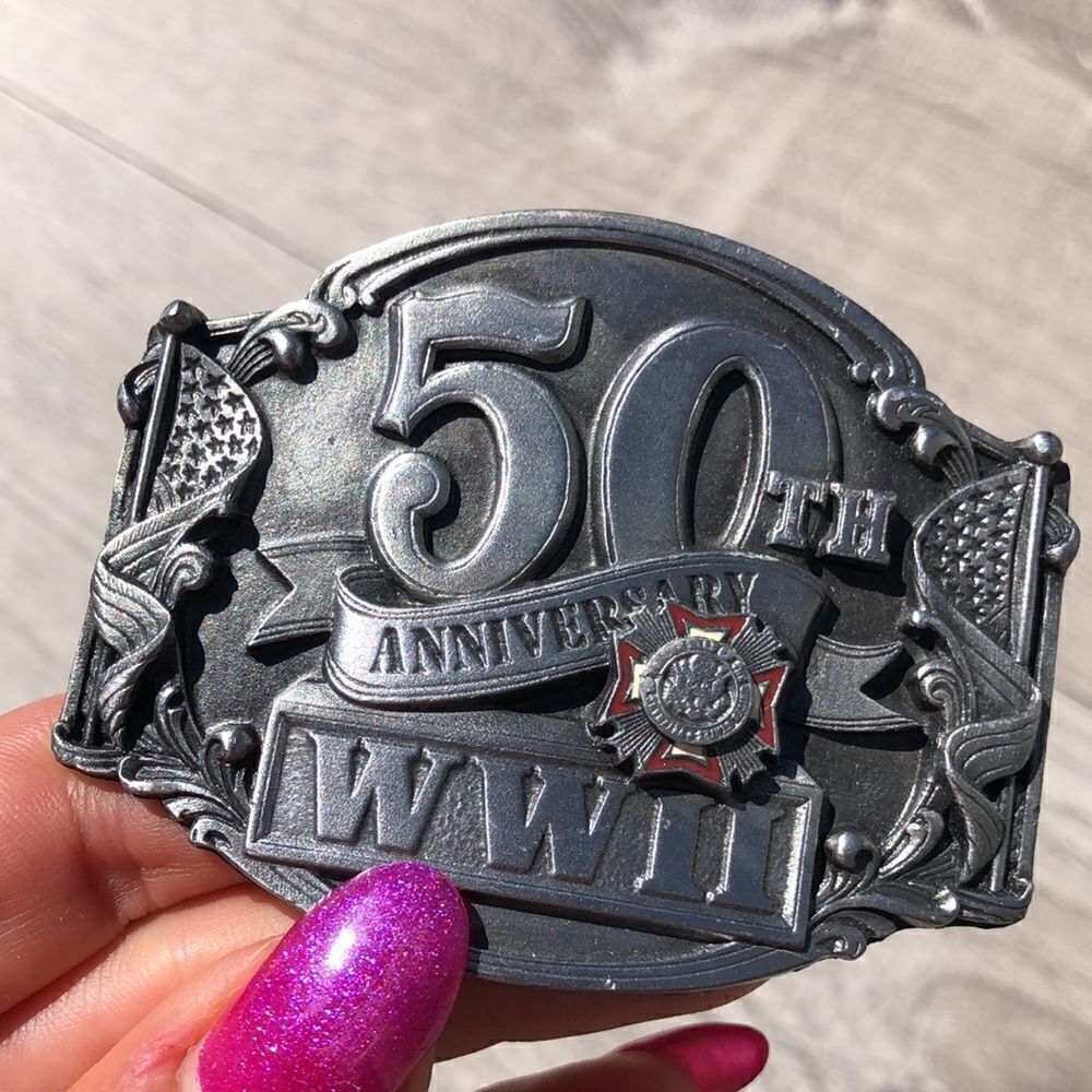 5th anniversary WWII Belt buckle - Picture 3 of 5